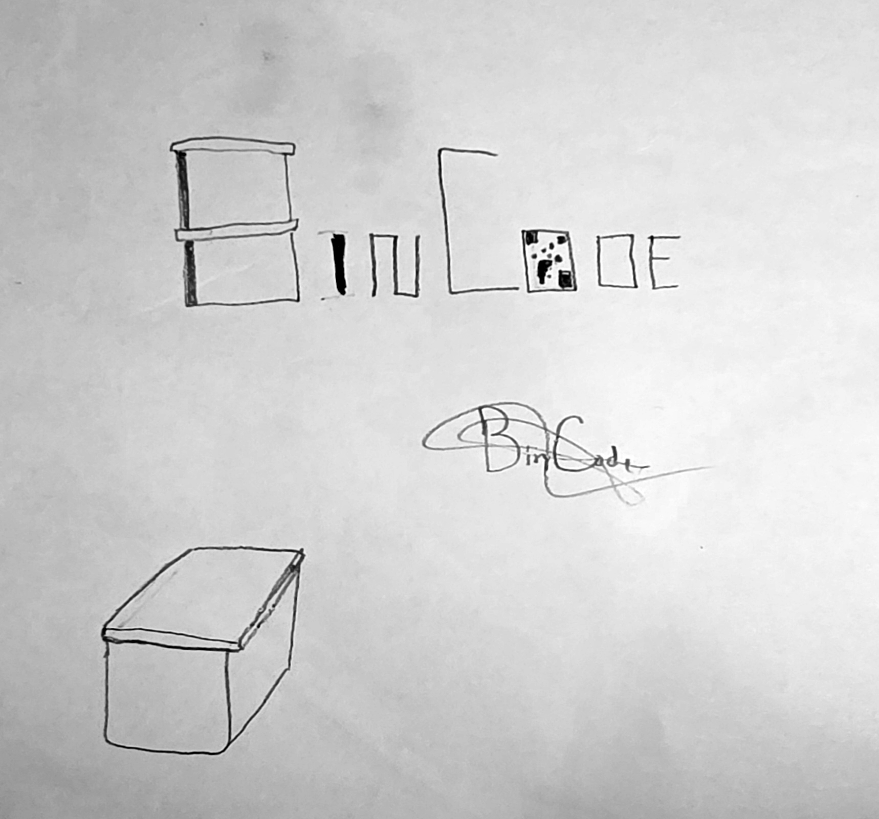 Bin Code Logo Sketches