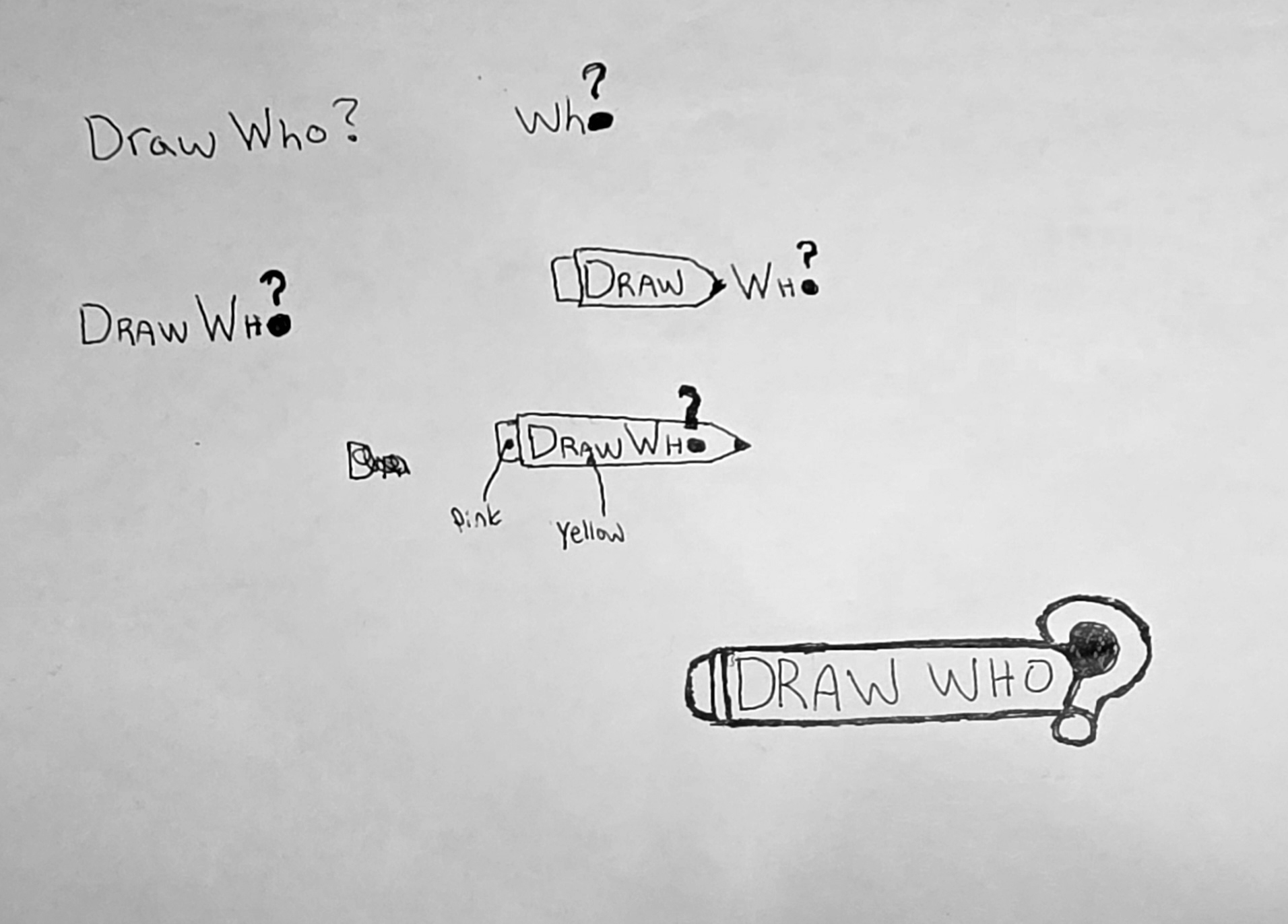 Draw Who Logo Sketches